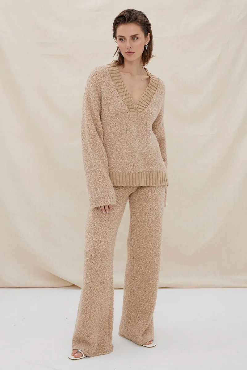 Sovere - Axis Knit Sweater in Mink