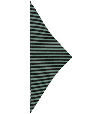 Striped Triangle Neckerchief Black & strath