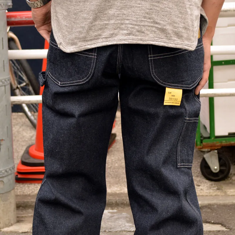 SUGAR CANE "SC41822" 11oz. BLUE DENIM WORK PANTS