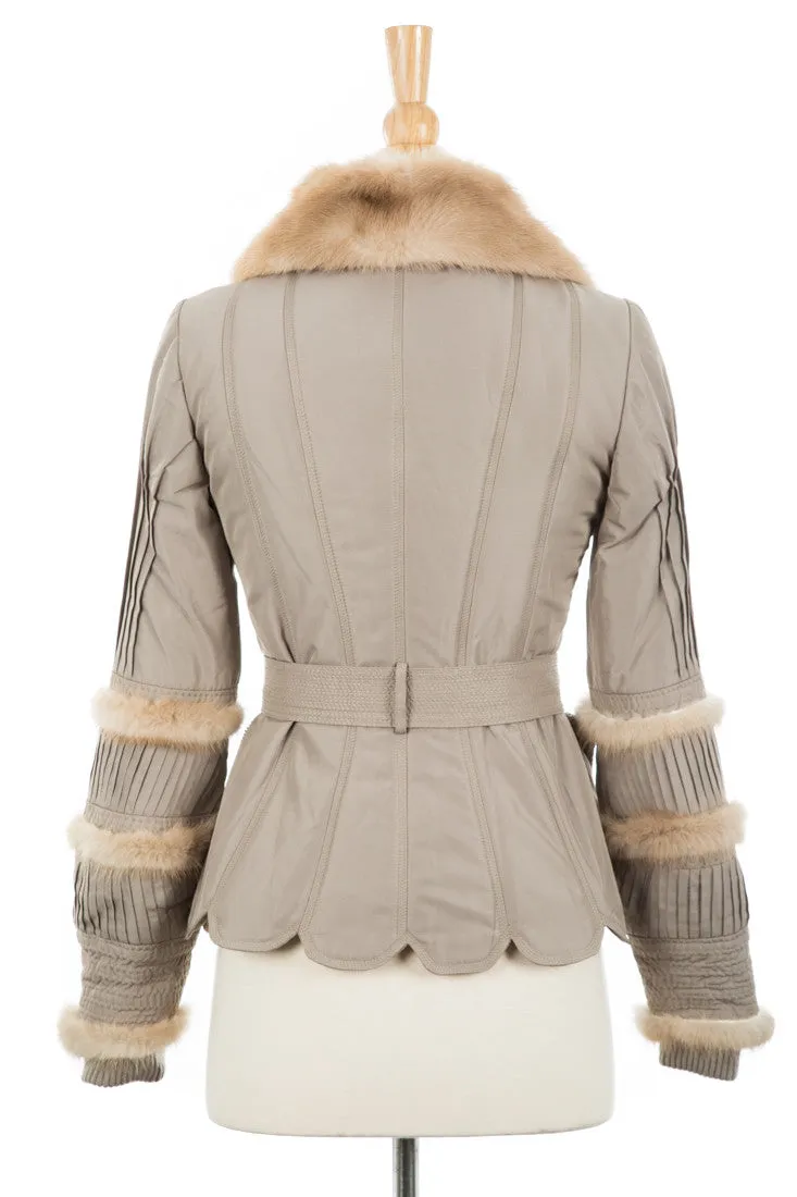 Tasche Jacket With Fur Trim