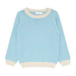 unisex pacific blue knit sweater