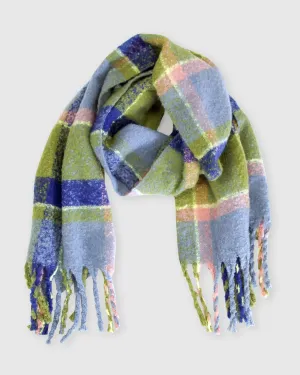 Upstate Brushed Plaid Scarf - Olive