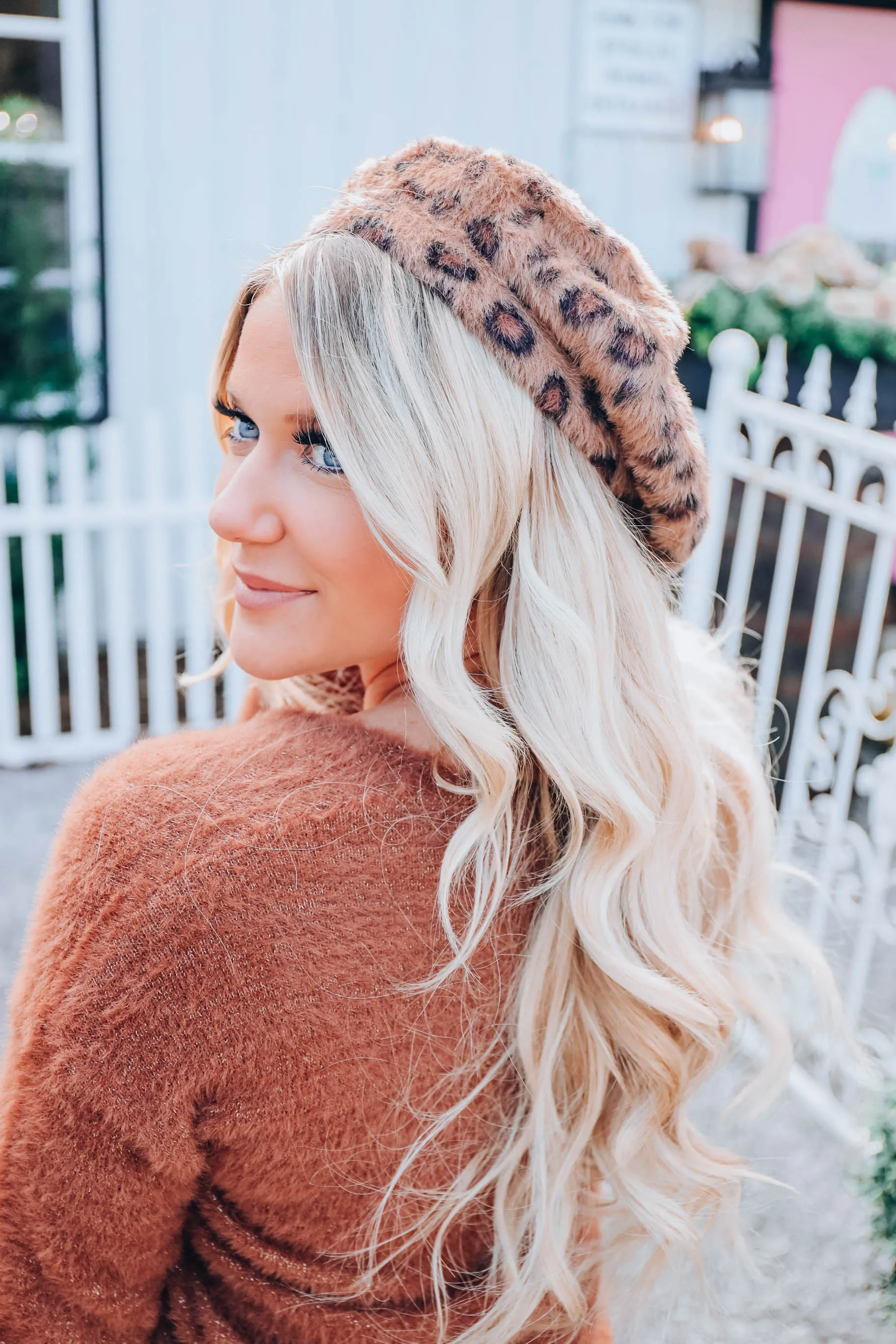 Waldorf Leopard Beret