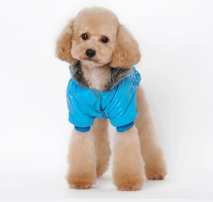 Waterproof Pet Dog Warm Clothes Puppy Jumpsuit Hoodies Vest