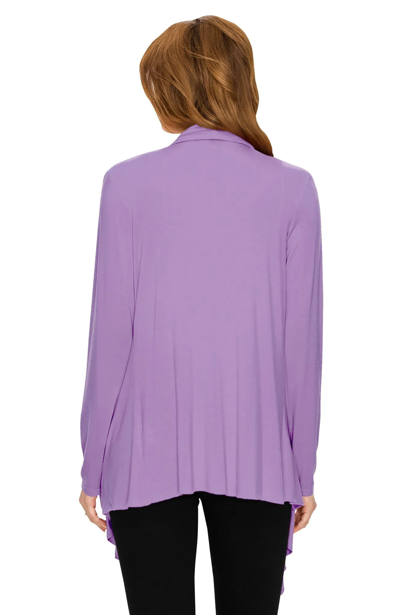 Women's Drape Front Open Cardigan