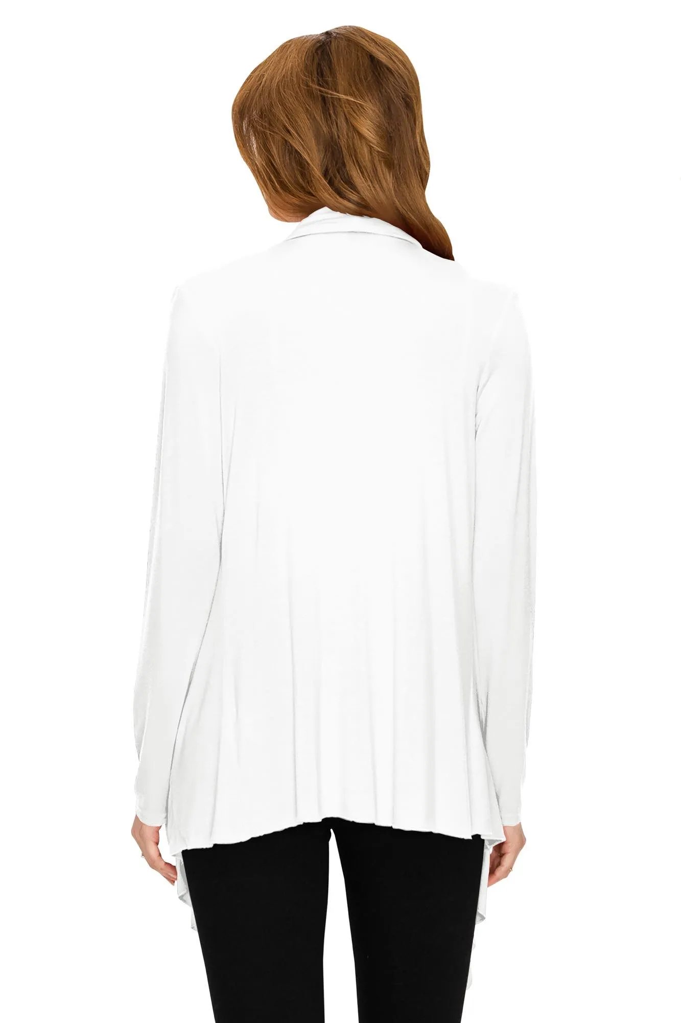 Women's Drape Front Open Cardigan