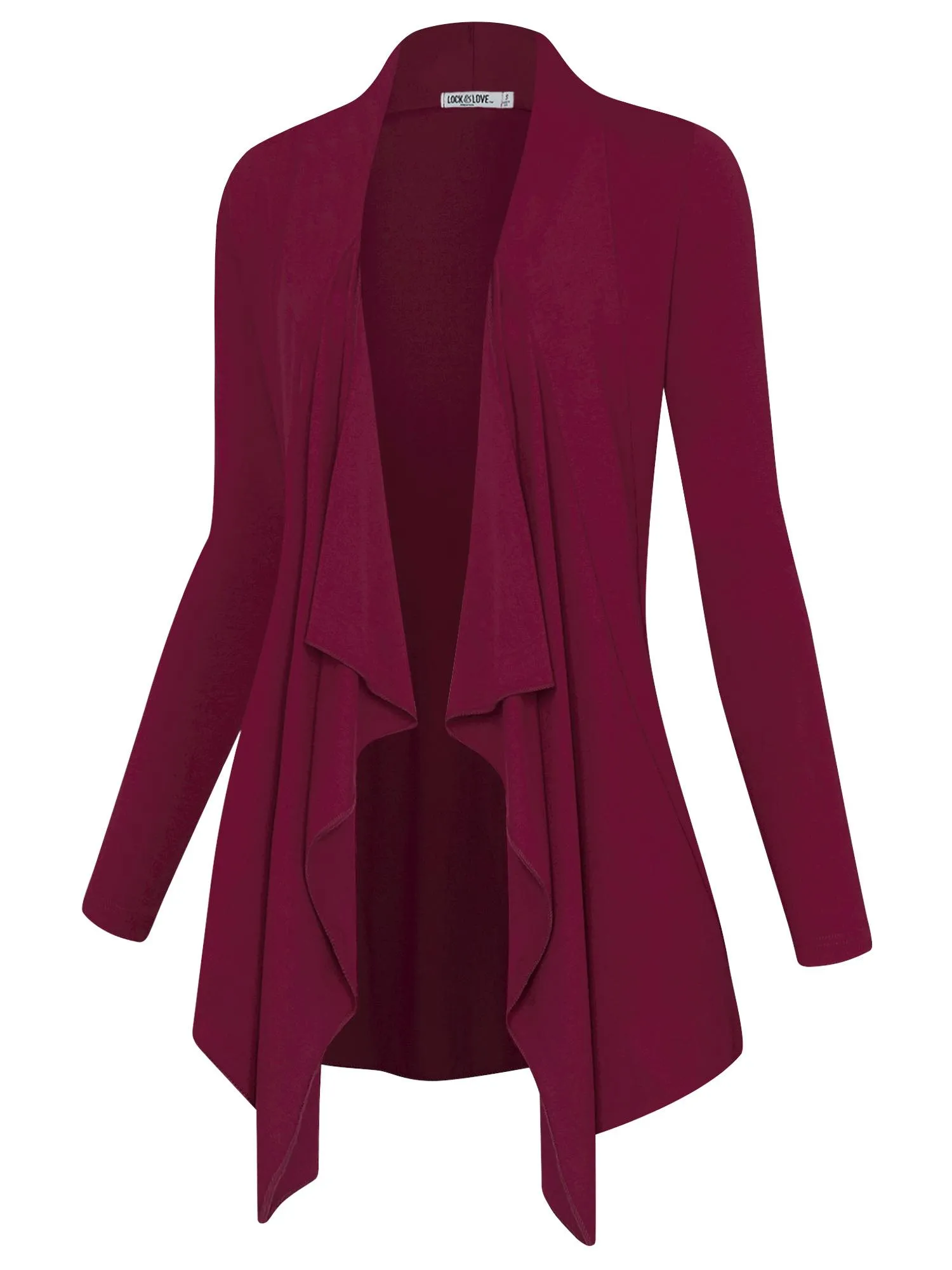 Women's Drape Front Open Cardigan