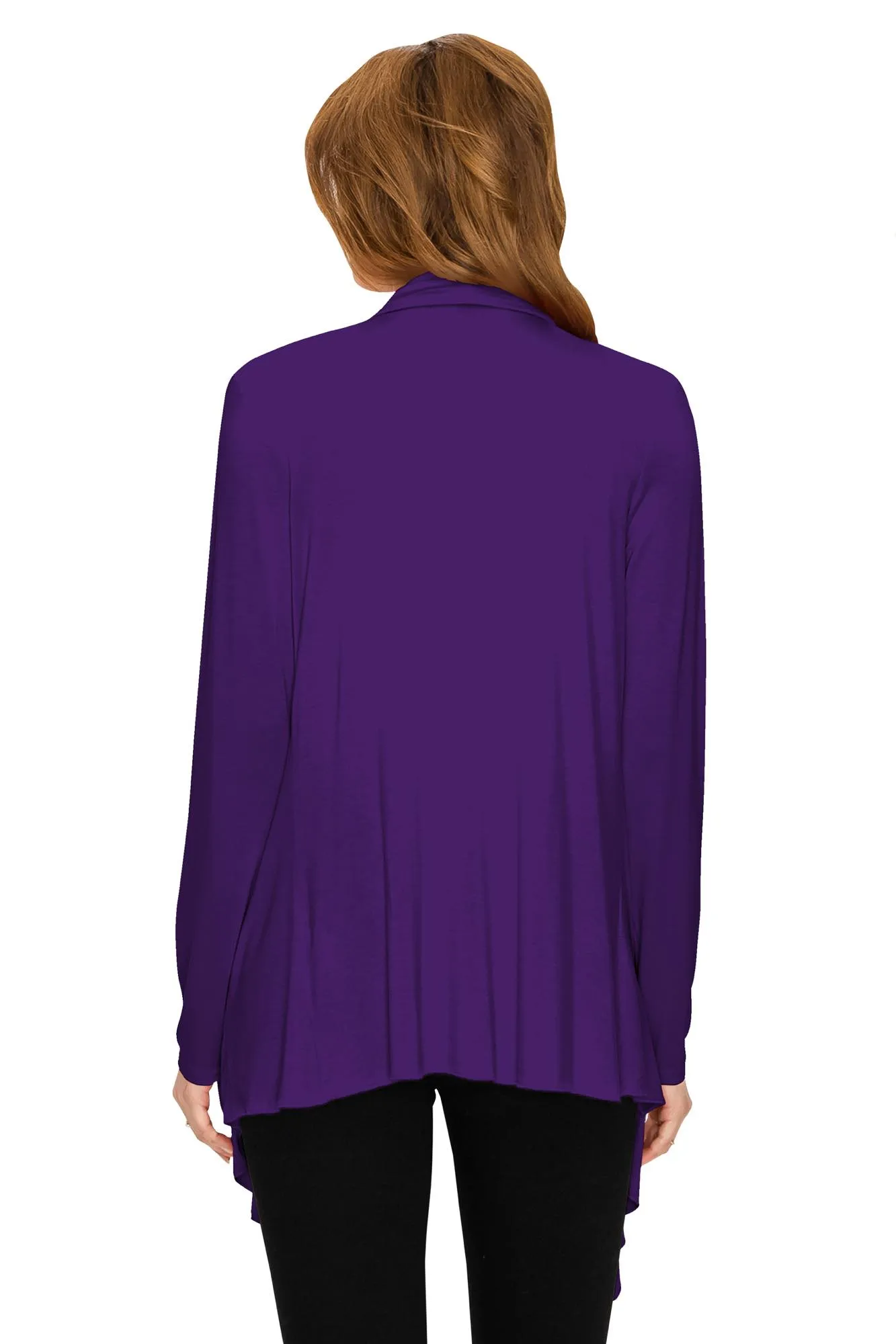 Women's Drape Front Open Cardigan