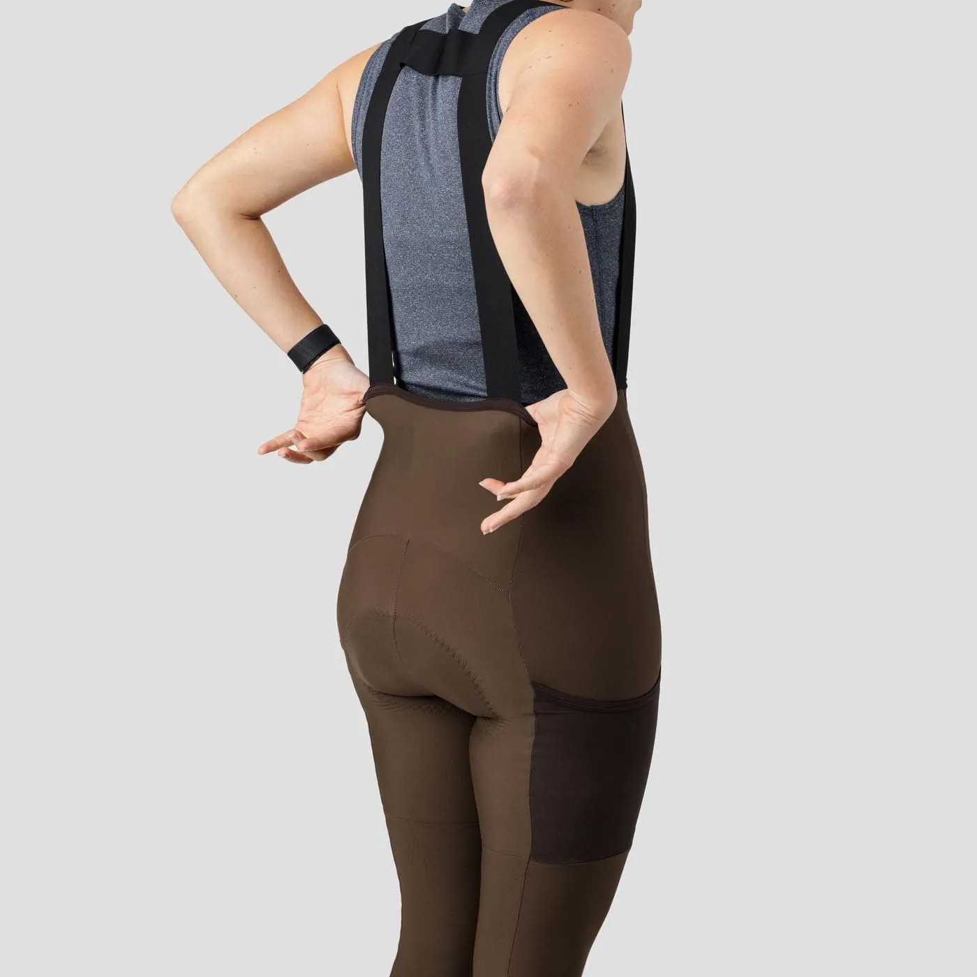 Women's Droptail Thermal Cargo Bib Tight - Espresso