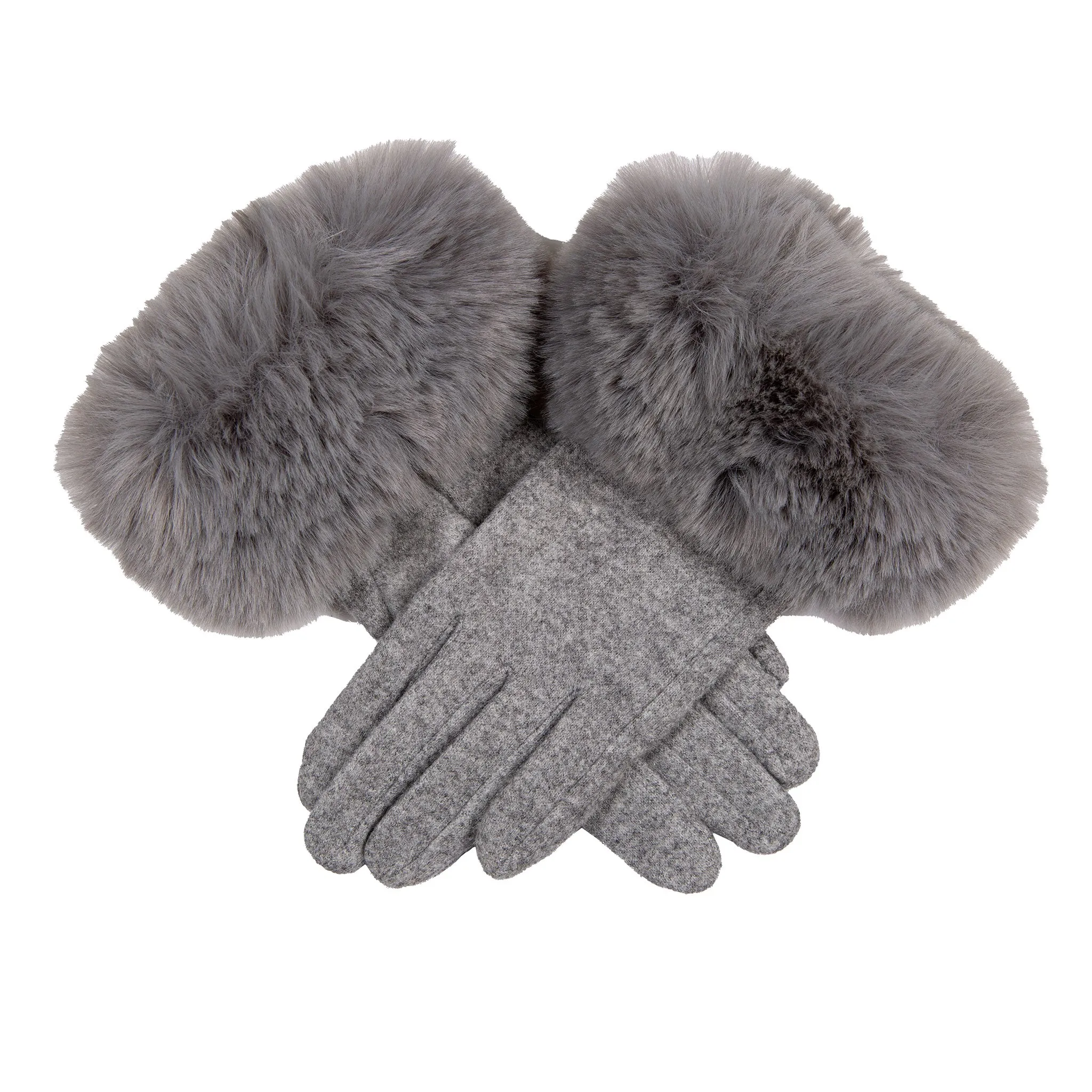 Women’s Gloves with Faux Fur Cuffs