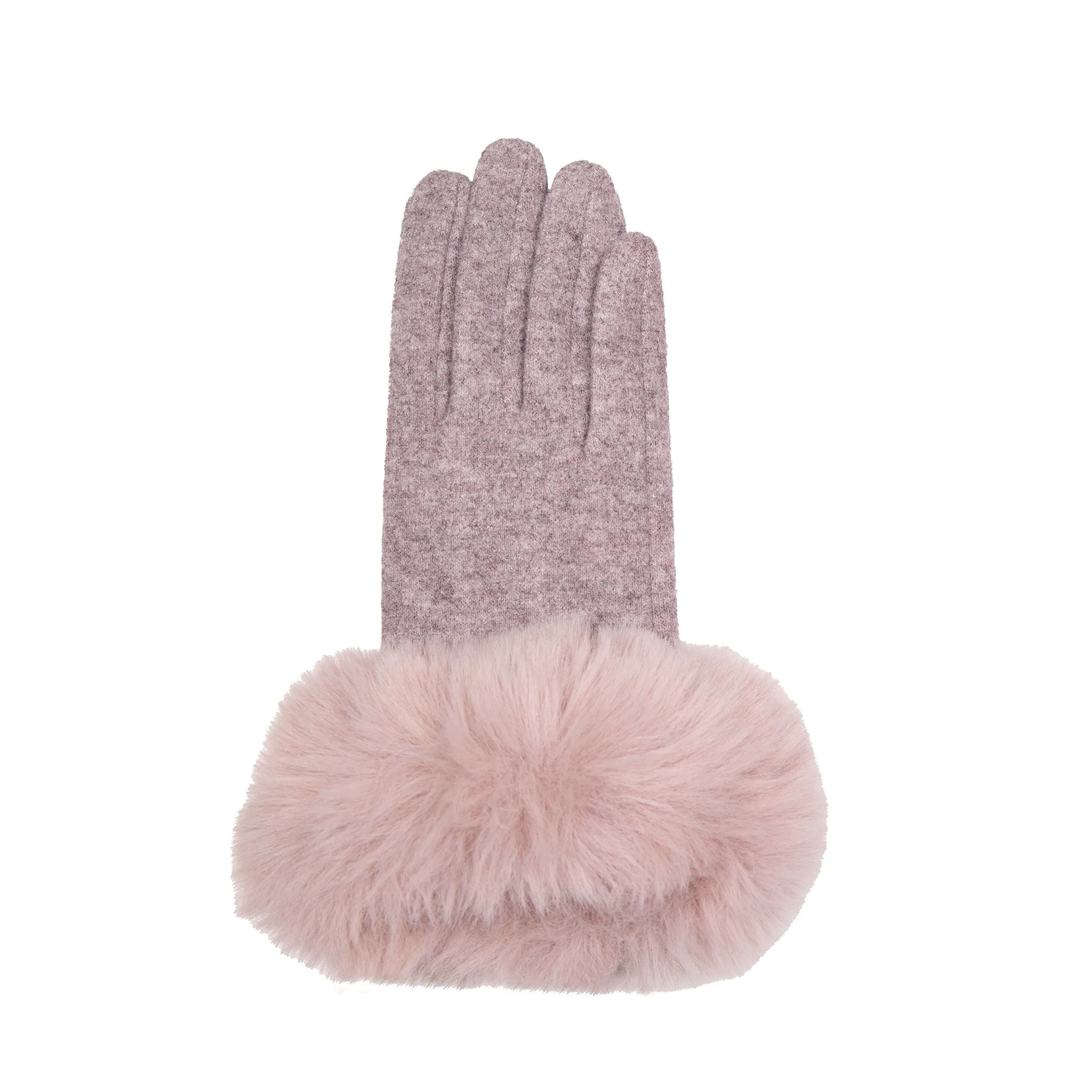 Women’s Gloves with Faux Fur Cuffs