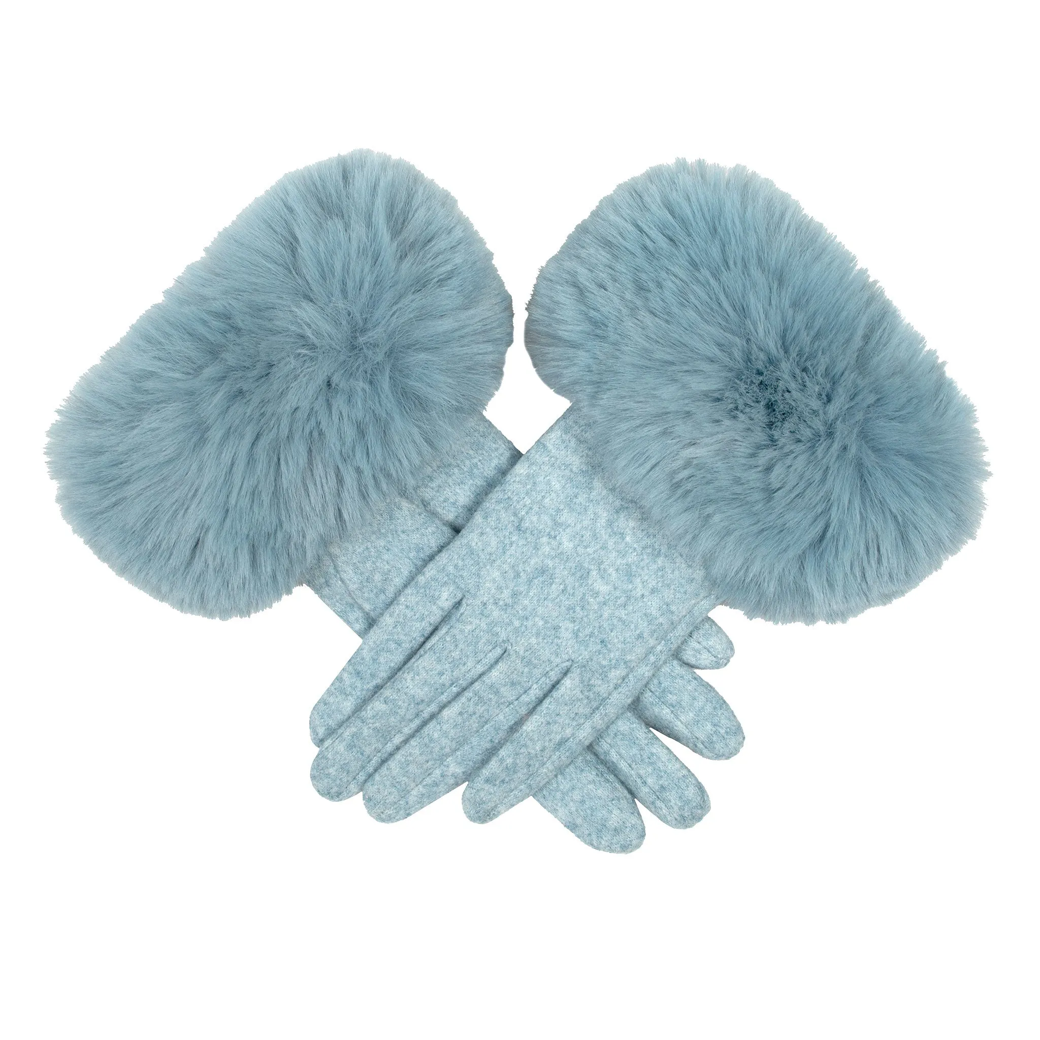 Women’s Gloves with Faux Fur Cuffs