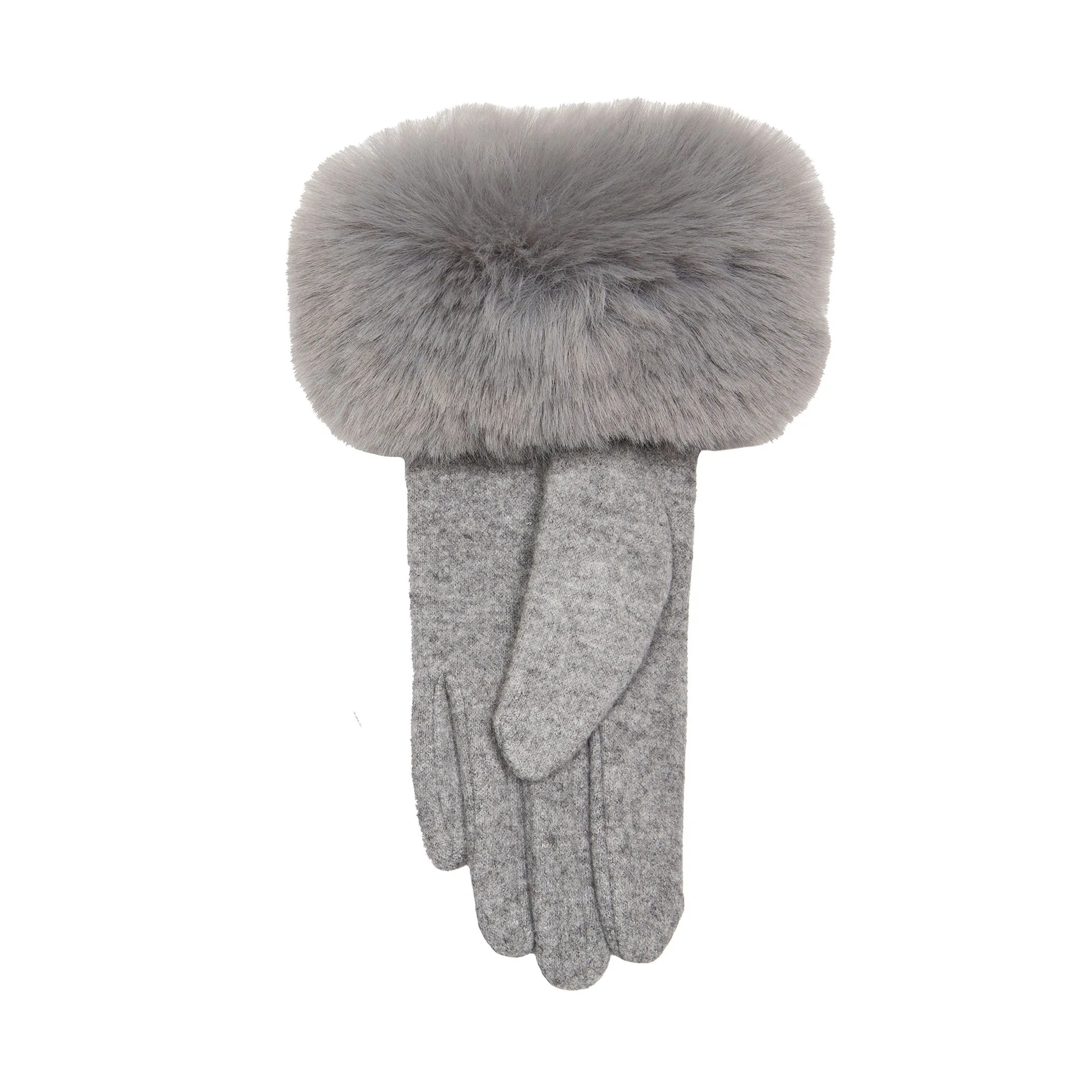 Women’s Gloves with Faux Fur Cuffs