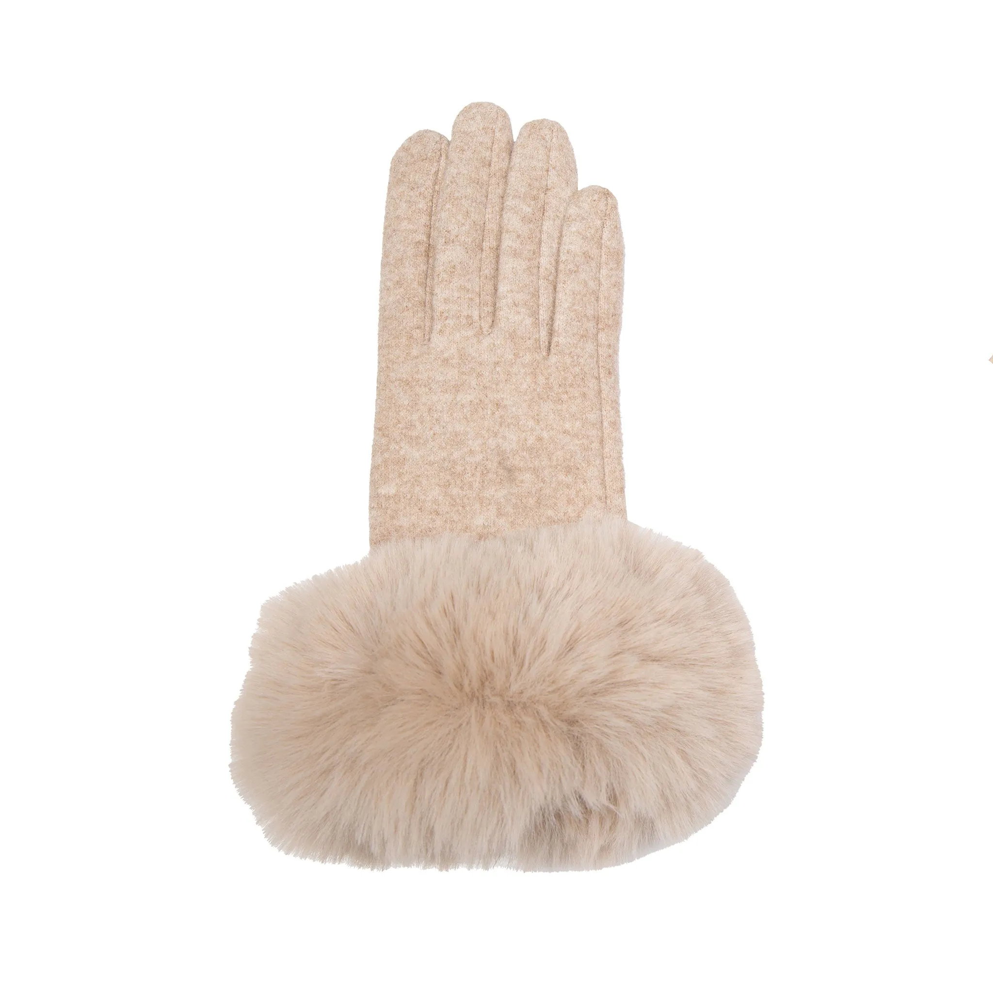 Women’s Gloves with Faux Fur Cuffs