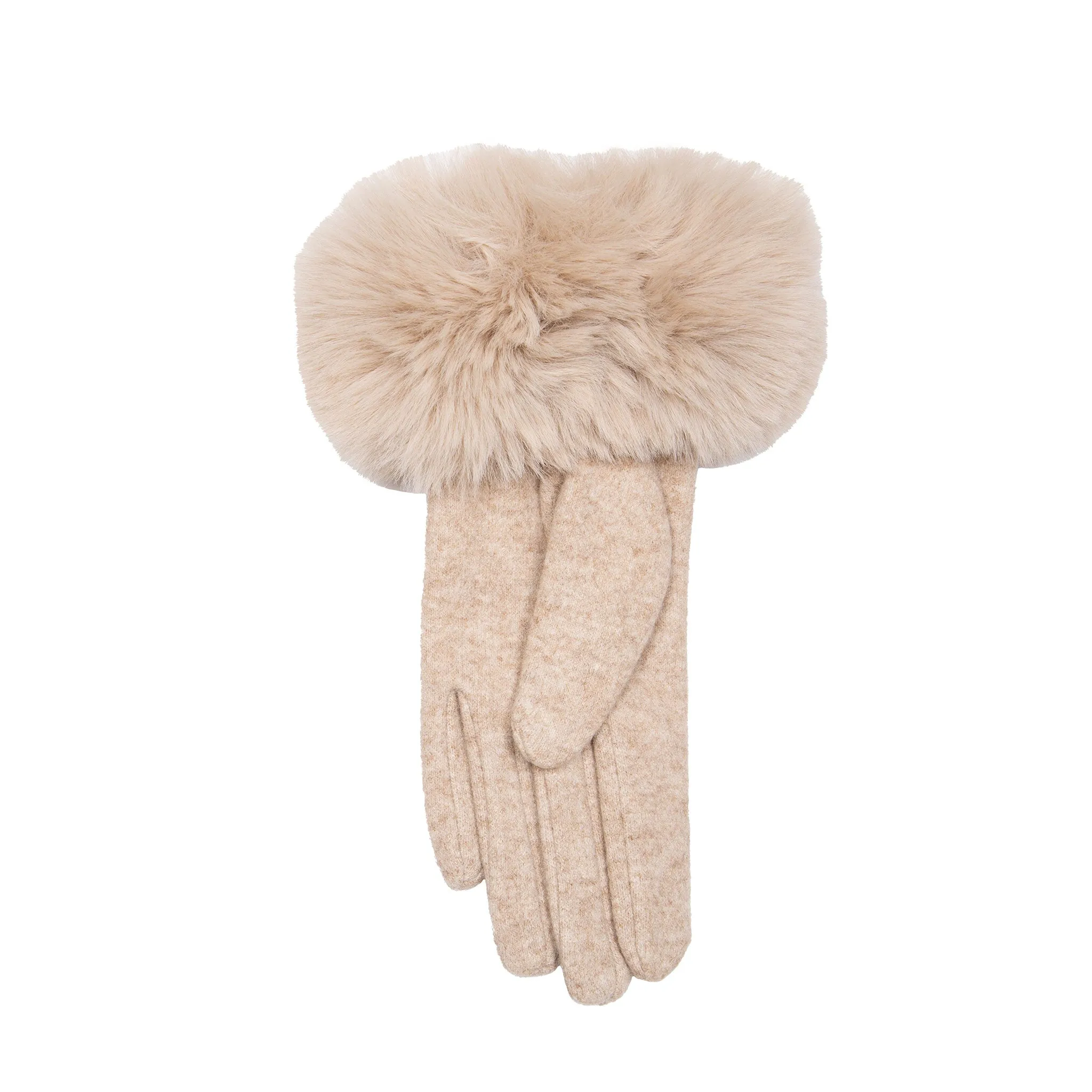 Women’s Gloves with Faux Fur Cuffs