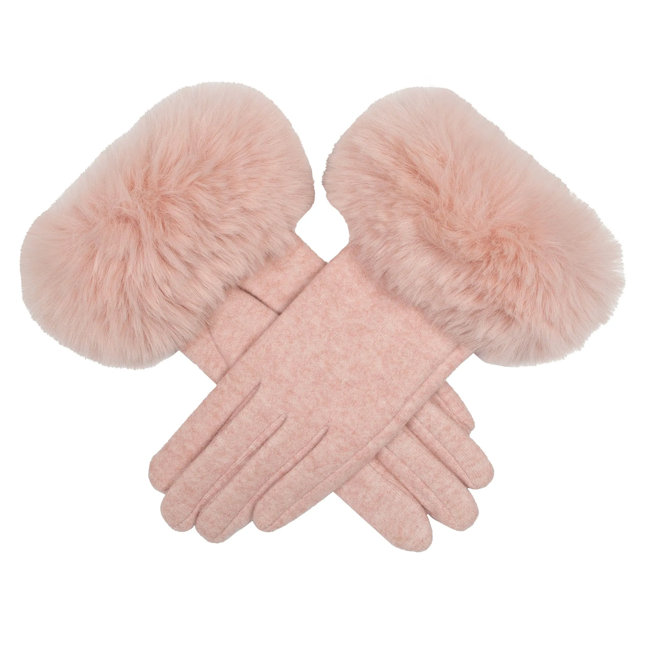 Women’s Gloves with Faux Fur Cuffs