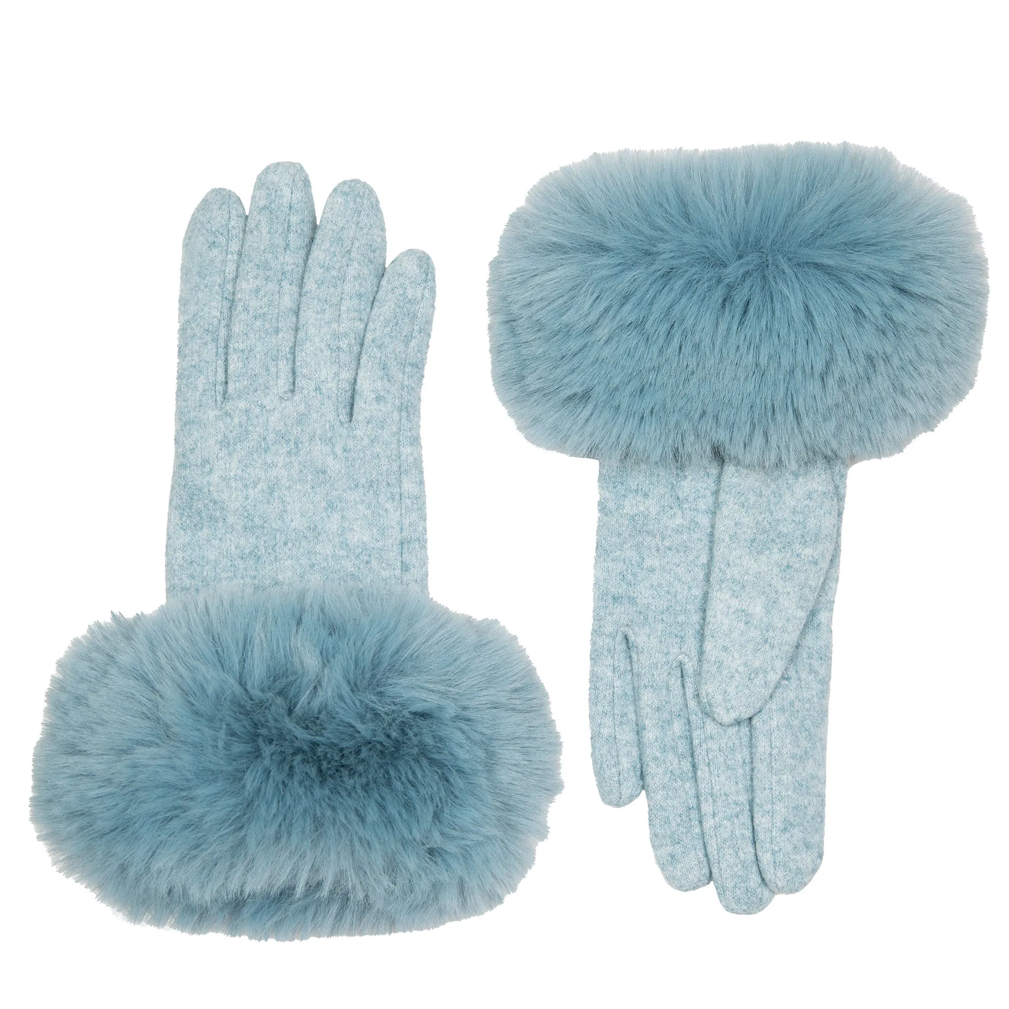 Women’s Gloves with Faux Fur Cuffs