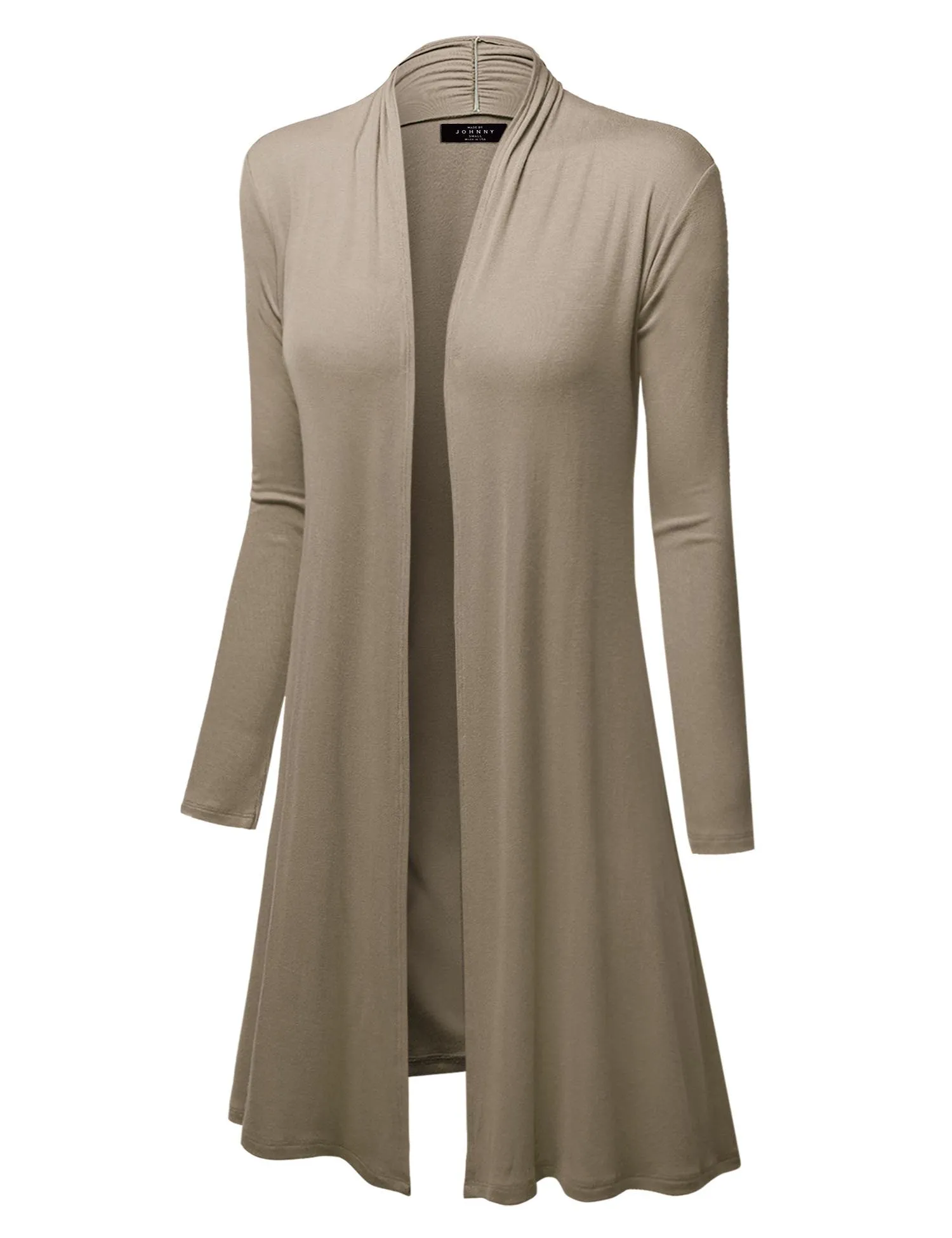 Women's Long Sleeve Open Front Long Cardigan