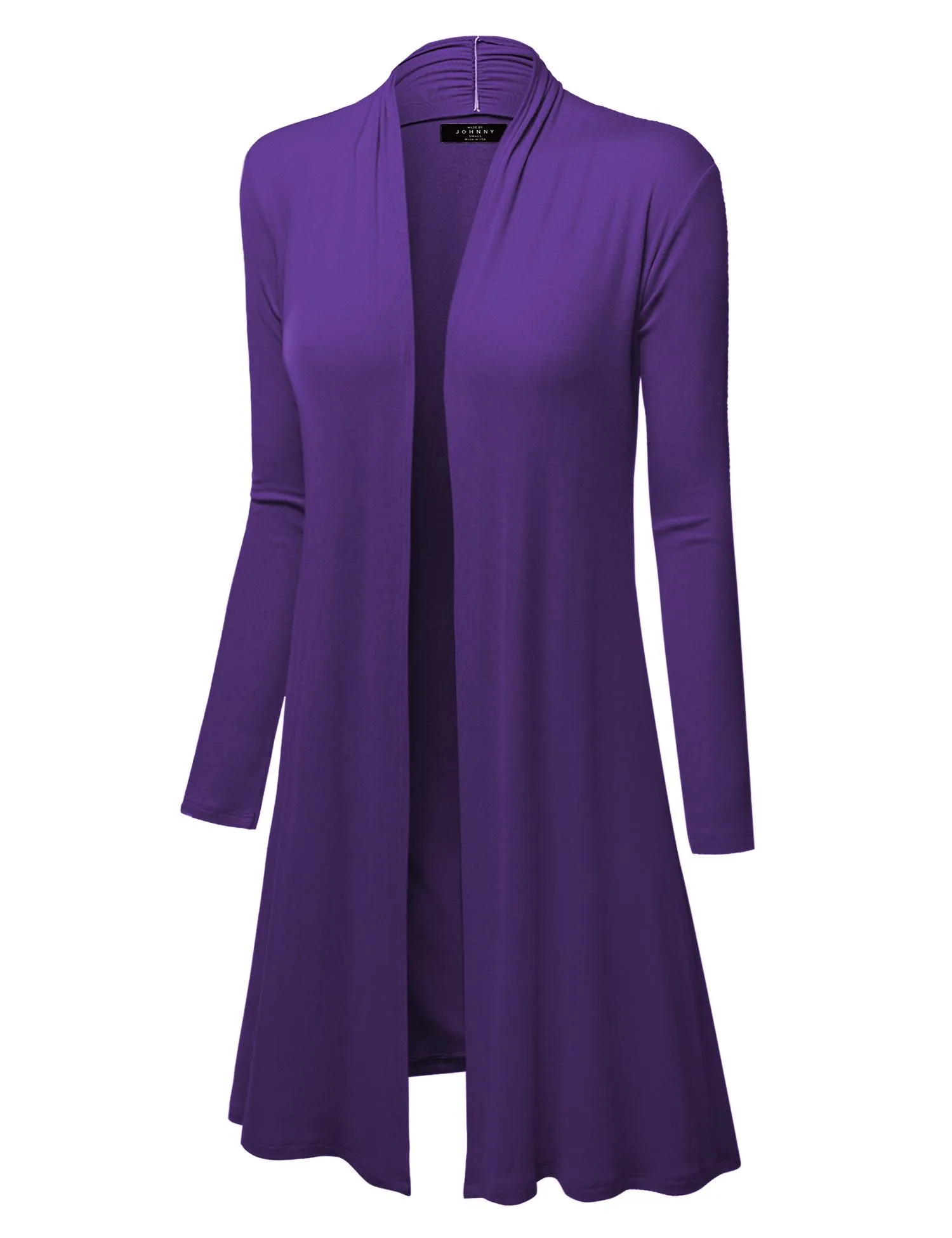 Women's Long Sleeve Open Front Long Cardigan